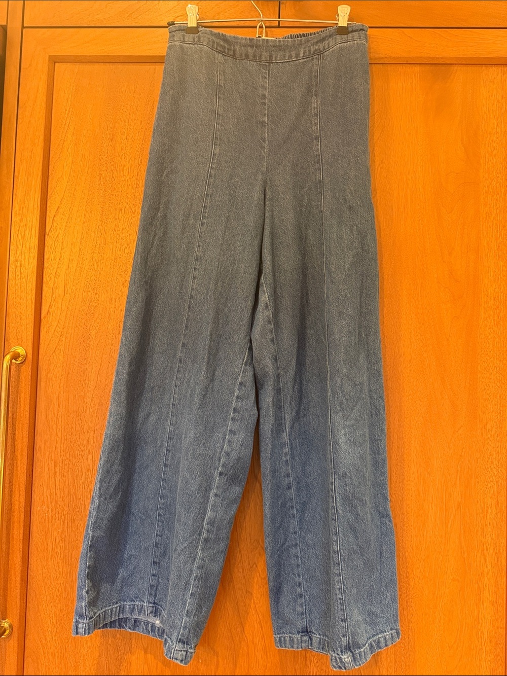 Wide Leg Vintage Denim Pants - Lone Star